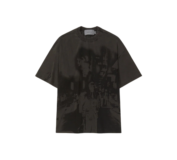 Camiseta Quadro Creations 'Bomba Cidade Boxy Stoned Black' Preto/Cinza