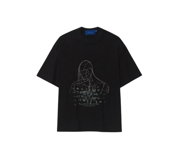 Camiseta Quadro Creations 'Partículas Boxy Black' Preto