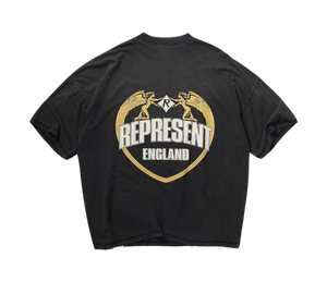 Camiseta Represent 'Angel Border Black' Preto