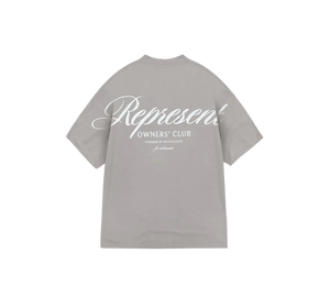 Camiseta Represent 'Owners Club Script Slate' Marrom
