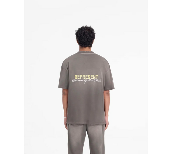 Camiseta Represent 'Patron Of The Club Washed Olive' Marrom