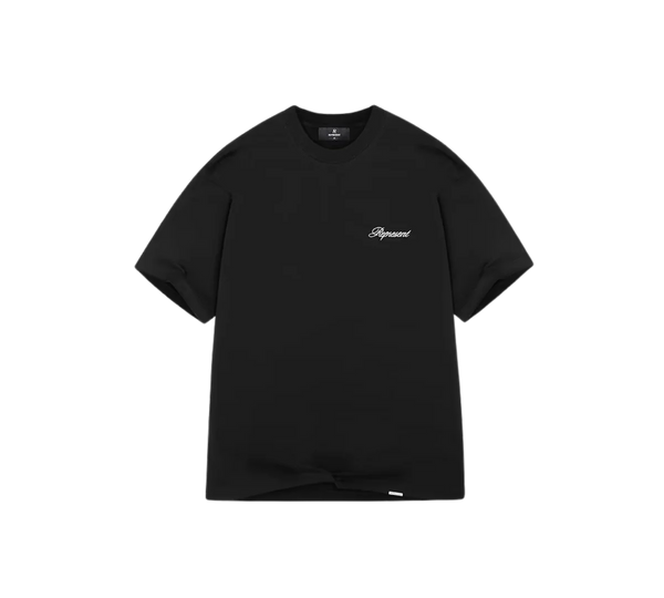 Camiseta Represent 'Script Logo Black' Preto