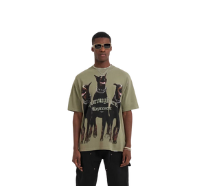 Camiseta Represent 'Thoroughbred Khaki' Verde