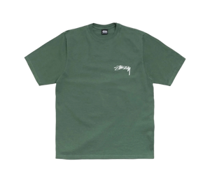 Camiseta Stussy 'Skate Stack Pigment Dyed Tee Pine' Verde – frente