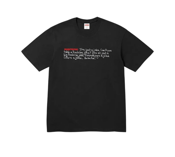 Camiseta Supreme 'Joke Black' Preto