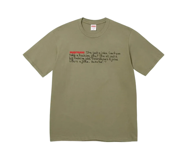 Camiseta Supreme 'Joke Light Olive' Verde