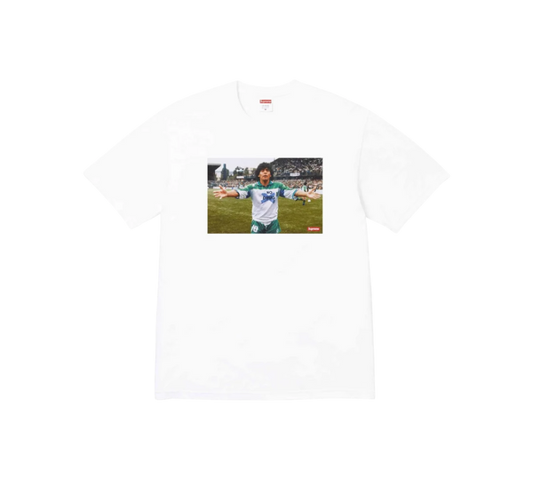 Camiseta Supreme 'Maradona White' Branca