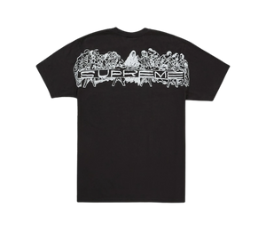 Camiseta Supreme 'Supper Tee Black' Preto – costas