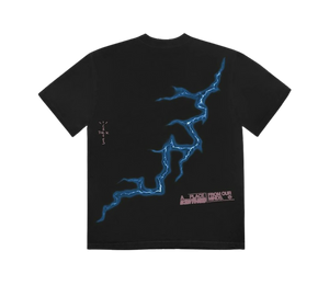 Camiseta Travis Scott 'Cactus Jack For Fragment Danger Tee Washed Black' Preto – costas