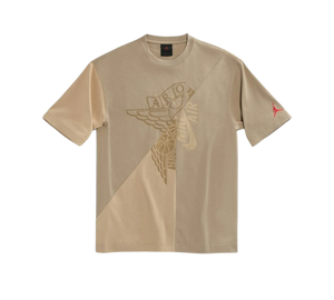 Camiseta Travis Scott Cactus Jack x Jordan 'T-Shirt Khaki/Desert' Bege – frente
