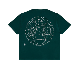 Camiseta Travis Scott CJ x Audemars Piguet 'Watch Face Tee Green' Verde