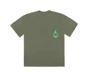 Camiseta Travis Scott 'Jordan Cactus Jack Highest T Shirt Olive' Verde – frente