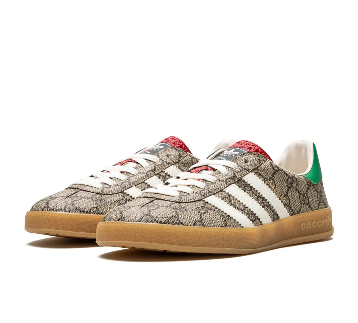 Adidas x Gucci Gazelle Beige GG Monogram