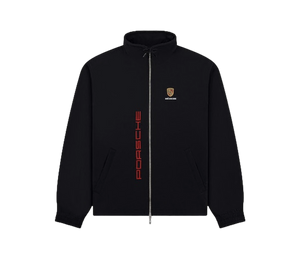 Jaqueta Aimé Leon Dore x Porsche 'Nylon Track Jacket Black' Preto – frente