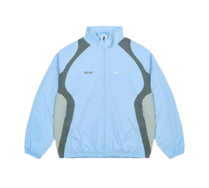 Jaqueta Palace x Nike 'Track Jacket Sky Blue' Azul Claro – frente