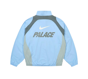 Jaqueta Palace x Nike 'Track Jacket Sky Blue' Azul Claro – costas