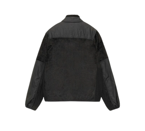 Jaqueta Stussy x Nike 'Full Zip Fleece Black' Preto – costas