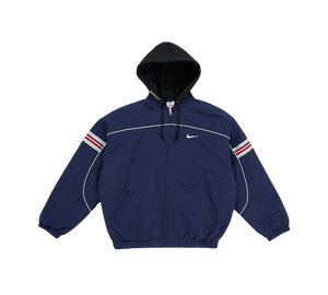 Jaqueta Supreme x Nike 'Nylon Hooded Jacket Navy' Azul-marinho – frente
