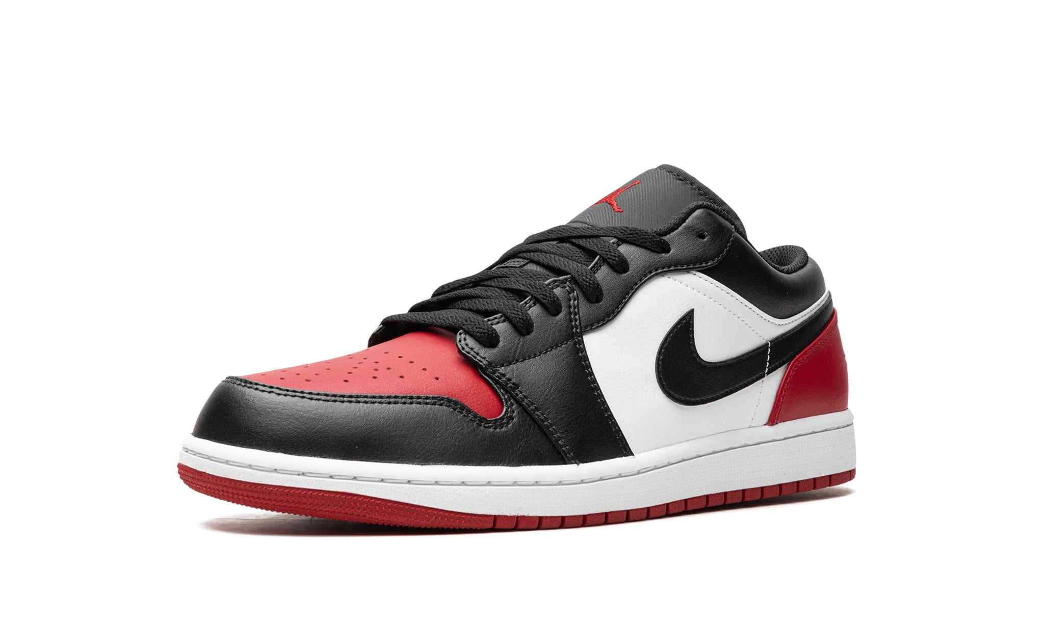 Nike Air Jordan 1 Low 'Bred Toe 2.0' Vermelho