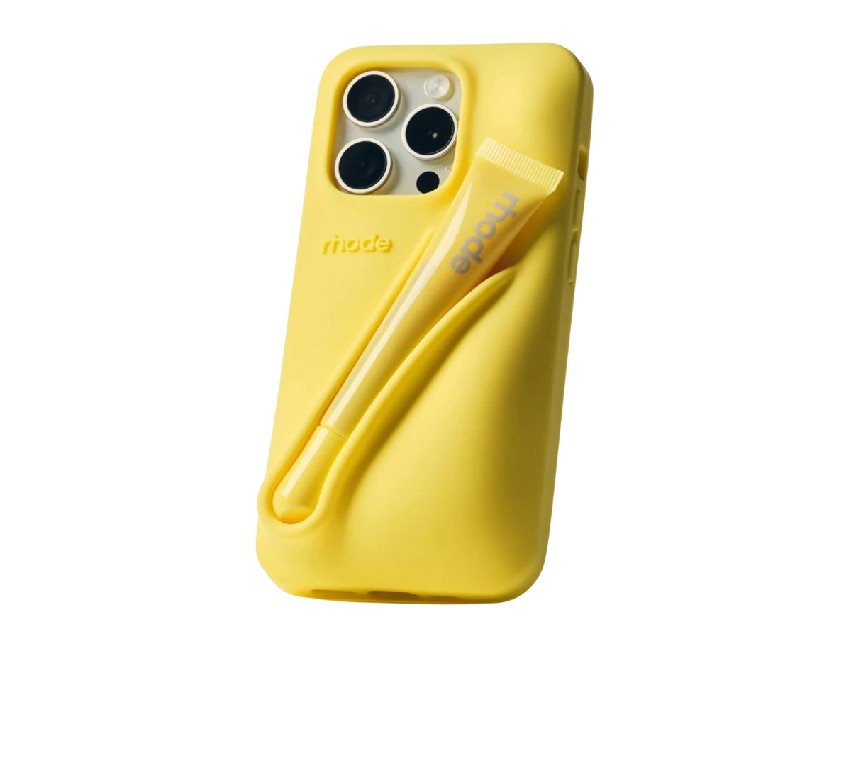 【wakai】rhode lemontini iPhoneケースリップ付き Lip Tint + Capinha Rhode 'Lemontini' By Hailey Bieber Amarelo