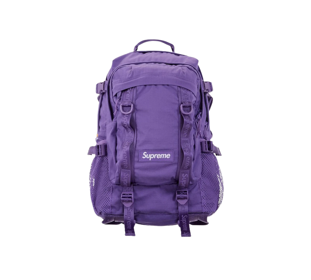 Mochila Supreme Logo Backpack (SS26) 'Purple' Roxo – vista frontal