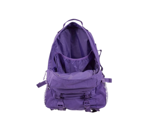 Mochila Supreme Logo Backpack (SS26) 'Purple' Roxo – compartimento aberto