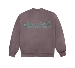 Moletom AP x Travis Scott 'Logo II Crewneck Purple' Roxo – costas