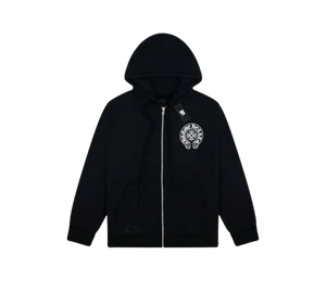 Moletom Chrome Hearts 'Miami Exclusive Zip Up Hoodie Black' Preto – frente