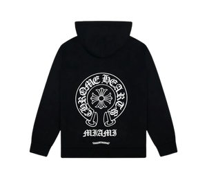 Moletom Chrome Hearts 'Miami Exclusive Zip Up Hoodie Black' Preto – costas