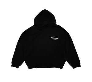 Moletom Fear of God Essentials 'Fleece Hoodie Black' Preto – frente