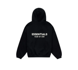 Moletom Fear of God Essentials 'Fleece Hoodie Black' Preto – costas