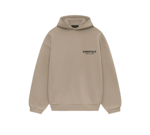 Moletom Fear of God Essentials 'Fleece Hoodie Desert Sand' Bege – frente