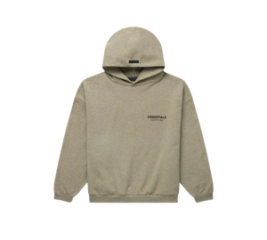 Moletom Fear of God Essentials 'Fleece Hoodie Heather Gray' Cinza – frente
