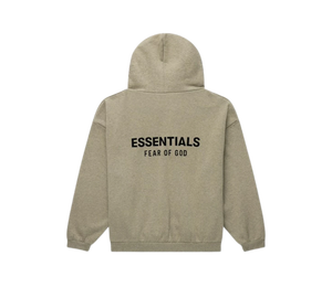 Moletom Fear of God Essentials 'Fleece Hoodie Heather Gray' Cinza – costas