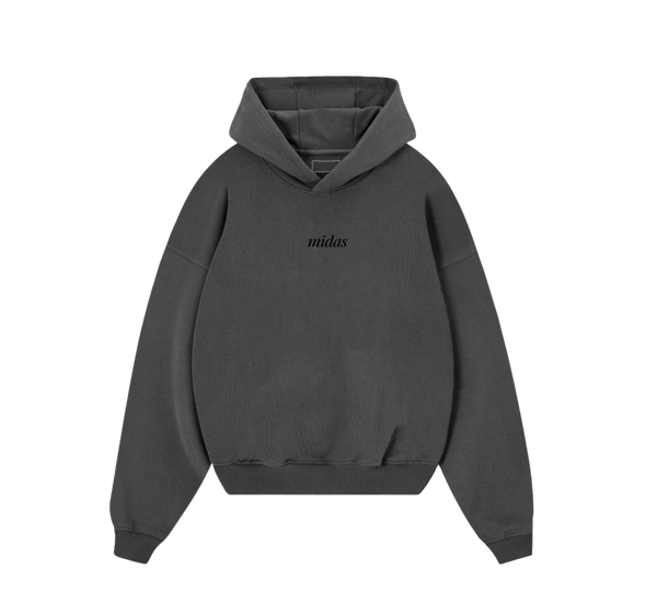 Moletom Midas Touch 'Basic Boxy Hoodie' Cinza