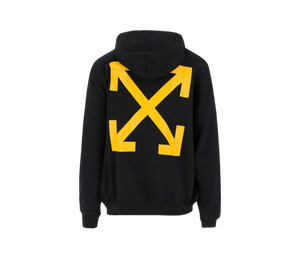 Moletom Off-White 'Arrow Caravaggio Mercy Skate Hoodie Black Yellow' Preto / Amarelo – costas
