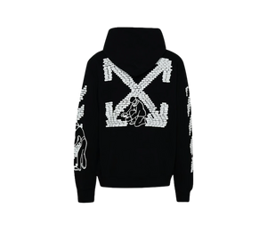 Moletom Off-White 'Brick Arrows Hoodie Black' Preto – costas