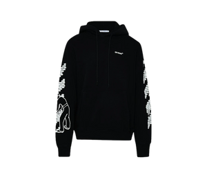 Moletom Off-White 'Brick Arrows Hoodie Black' Preto – frente