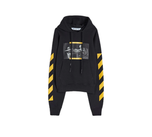 Moletom Off-White 'Caravaggio Painting Hoodie Black/Yellow' Preto / Amarelo – frente