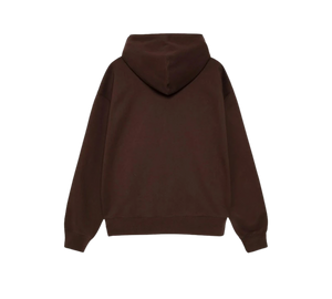 Moletom Stussy x Nike 'Stone Washed Fleece Zip Hoodie Dark Cinder' Marrom – costas