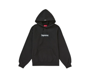Moletom Supreme 'Box Logo Hooded Sweatshirt Black' Preto – frente