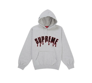 Moletom Supreme 'Ghostface Arc Hooded Sweatshirt Ash Grey' Cinza – frente