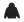 Moletom Supreme 'Satin Applique Hooded Sweatshirt Black' Preto – frente