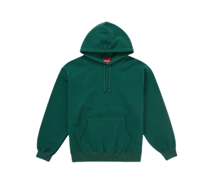 Moletom Supreme 'Satin Applique Hooded Sweatshirt Dark Green' Verde – frente