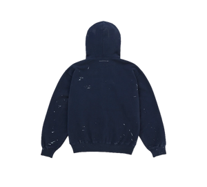 Moletom Supreme x MM6 Maison Margiela 'Box Logo Zip Up Hooded Sweatshirt Navy' Azul – costas