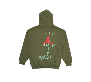 Moletom Travis Scott x Jordan 'Cactus Jack Highest Hoodie Olive' Verde Olive – costas
