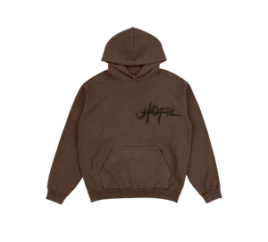 Moletom Travis Scott 'Utopia A2 Hooded Sweatshirt Brown' Marrom – frente