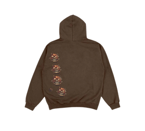 Moletom Travis Scott 'Utopia A2 Hooded Sweatshirt Brown' Marrom – costas