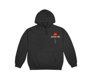 Moletom Travis Scott x McDonald's 'Apple Pie Hoodie Washed Black' Preto – frente
