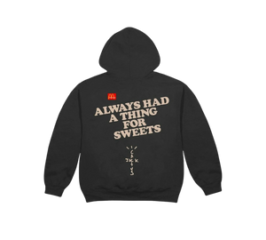 Moletom Travis Scott x McDonald's 'Apple Pie Hoodie Washed Black' Preto – costas